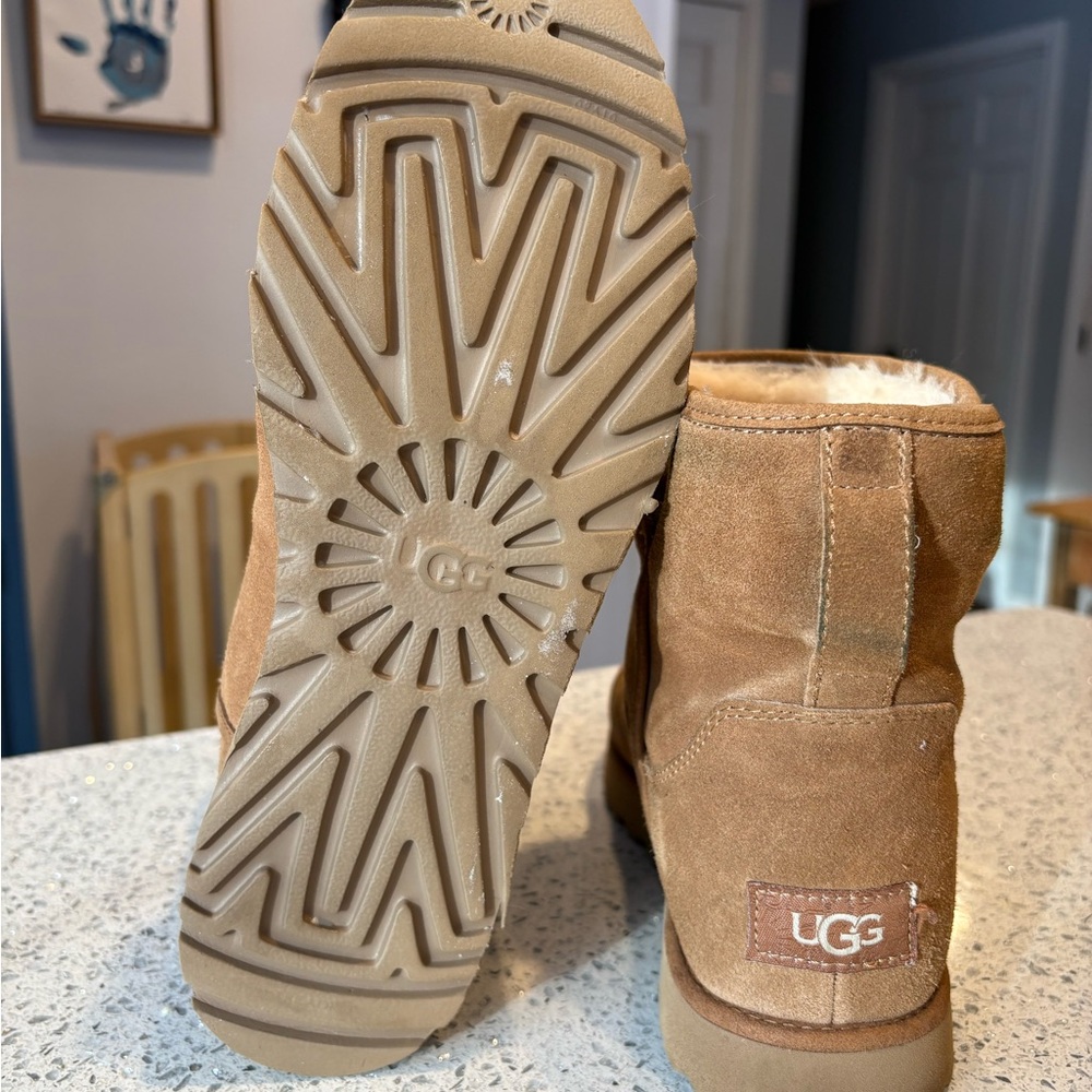 UGG  Brown Suede Boots - Picture 7 of 8